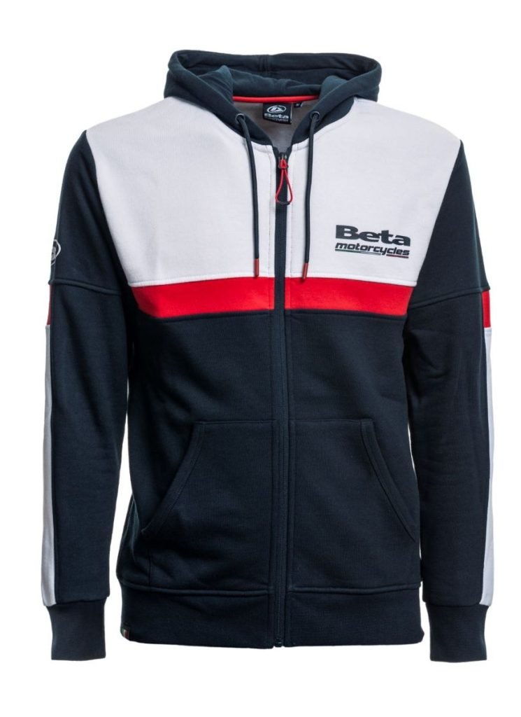 Felpa Beta zip con cappuccio